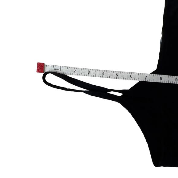 Simply Irresistible Tank Top Blouse  Grosgrain Ribbon Bow Size Large Solid Black - Picture 10 of 11